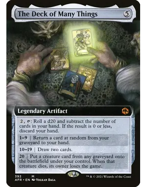 Magic: The Gathering The Deck of Many Things (Extended Art) (392) Lightly Played Foil
