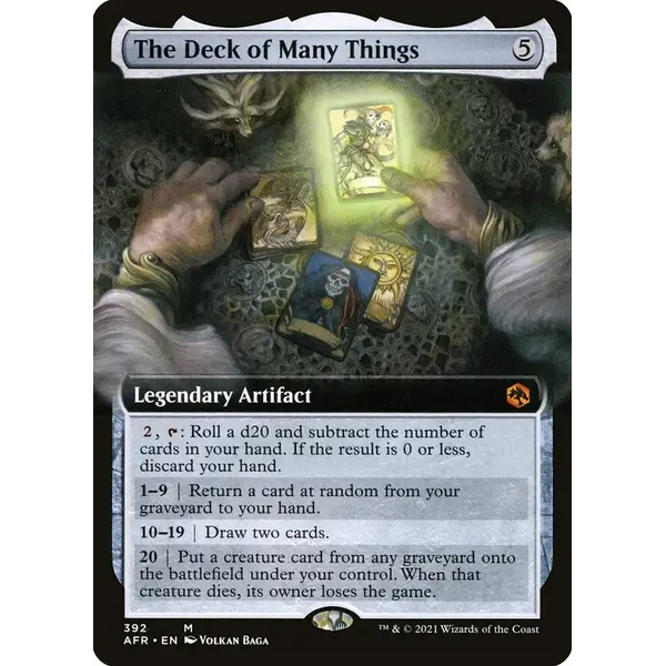 Magic: The Gathering The Deck of Many Things (Extended Art) (392) Lightly Played Foil