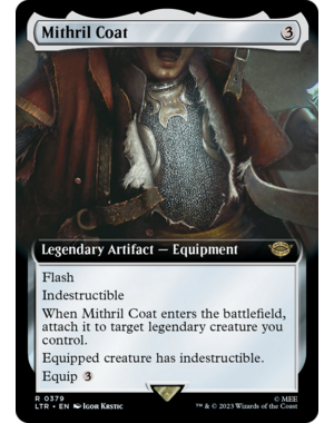 Magic: The Gathering Mithril Coat (Extended Art) (379) Lightly Played