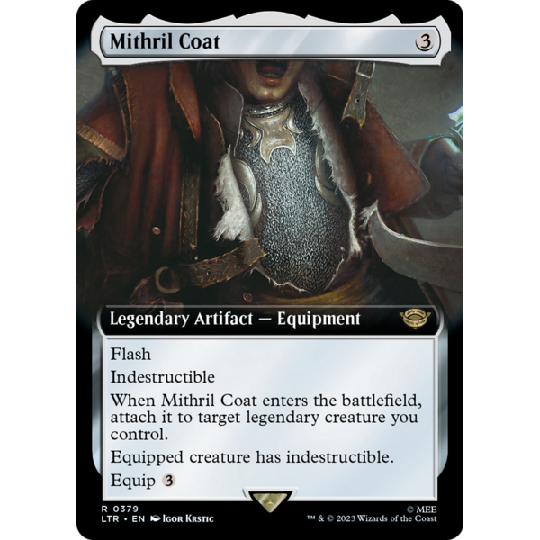 Magic: The Gathering Mithril Coat (Extended Art) (379) Lightly Played