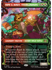 Magic: The Gathering Raph & Mikey, Troublemakers (Showcase) (250) Lightly Played