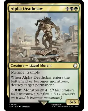Magic: The Gathering Alpha Deathclaw (091) Lightly Played