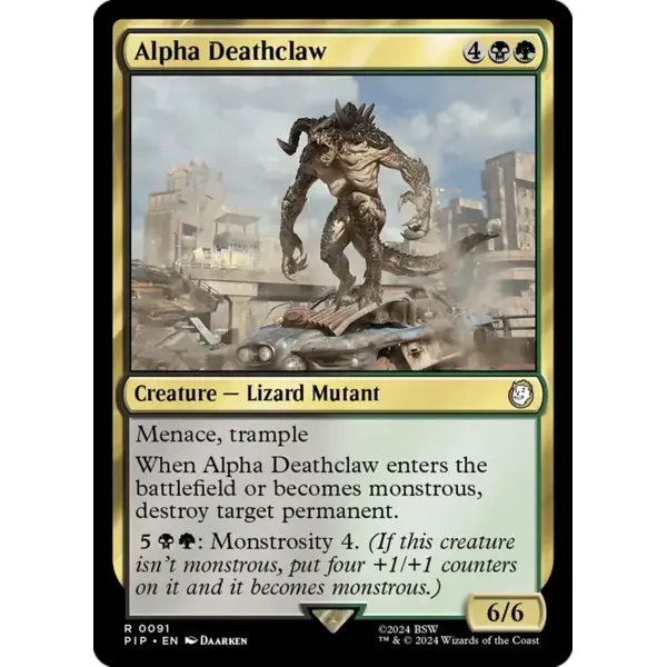 Magic: The Gathering Alpha Deathclaw (091) Lightly Played