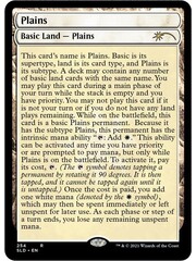 Magic: The Gathering Plains (Full-Text Lands) (254) Lightly Played