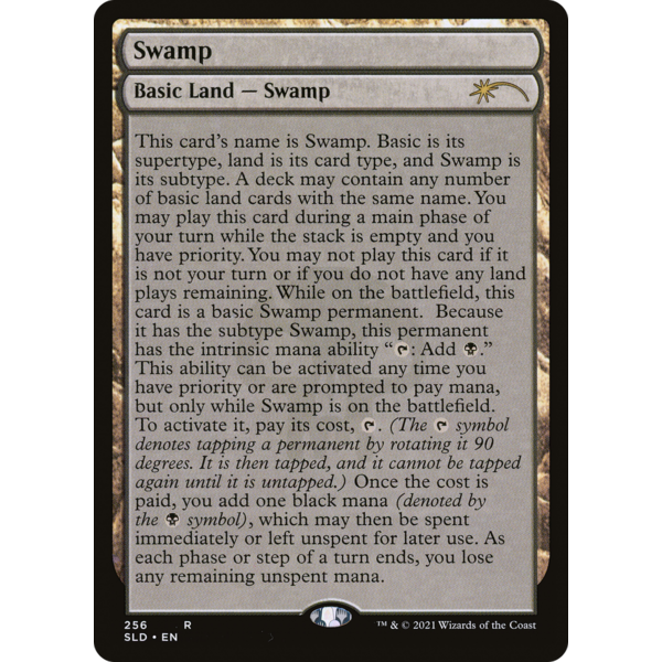 Magic: The Gathering Swamp (Full-Text Lands) (256) Lightly Played