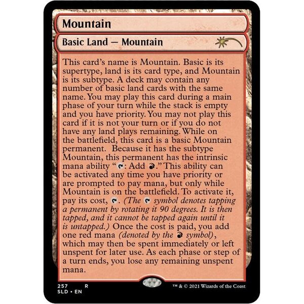 Magic: The Gathering Mountain (Full-Texts Lands) (257) Lightly Played