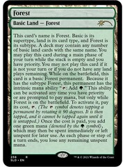 Magic: The Gathering Forest (Full-Text Lands) (258) Lightly Played