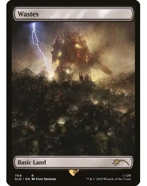 Magic: The Gathering Wastes (Full Art) (704) Lightly Played Foil