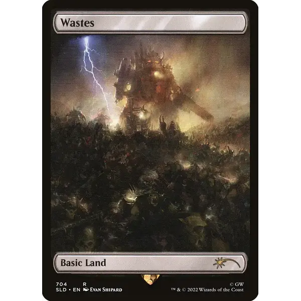 Magic: The Gathering Wastes (Full Art) (704) Lightly Played Foil