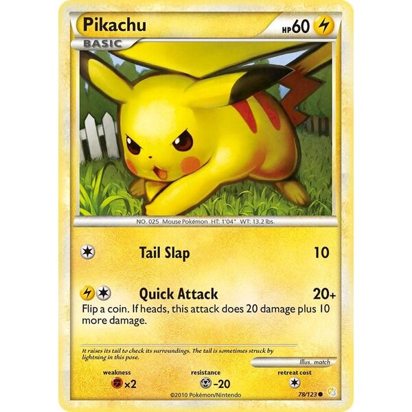 Pokemon Pikachu (078) Moderately Played