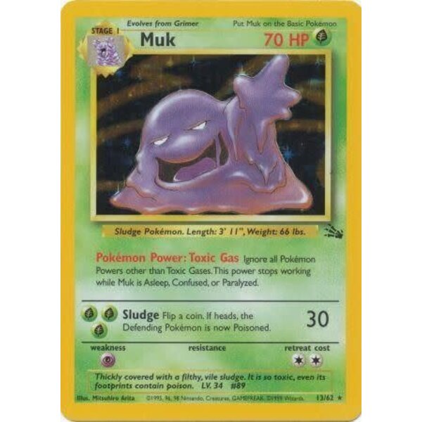 Pokemon Muk (013) UNL Lightly Played Holofoil