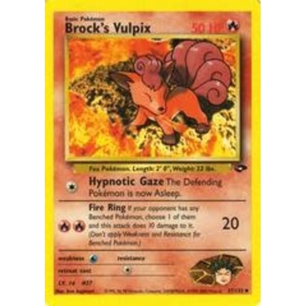 Pokemon Brock's Vulpilx (037) Unlimited Lightly Played