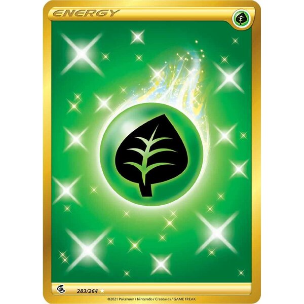 Pokemon Grass Energy (Secret) (283) Damaged Holofoil