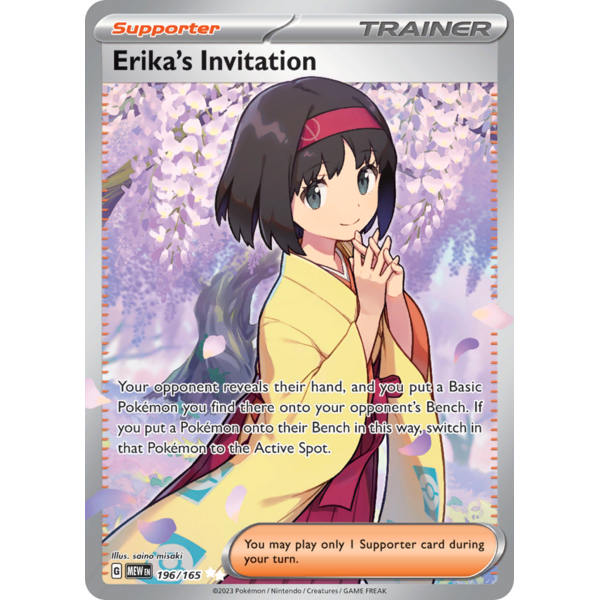 Pokemon Erika's Invitation (196) Lightly Played Holofoil