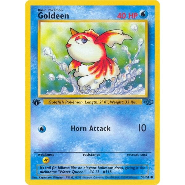 Pokemon Goldeen (053) 1st Edition Lightly Played