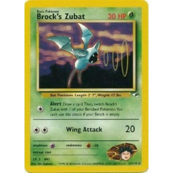 Pokemon Brock's Zubat (024) UNL Lightly Played