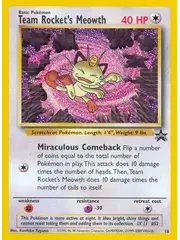 Pokemon Team Rocket's Meowth (018) Lightly Played