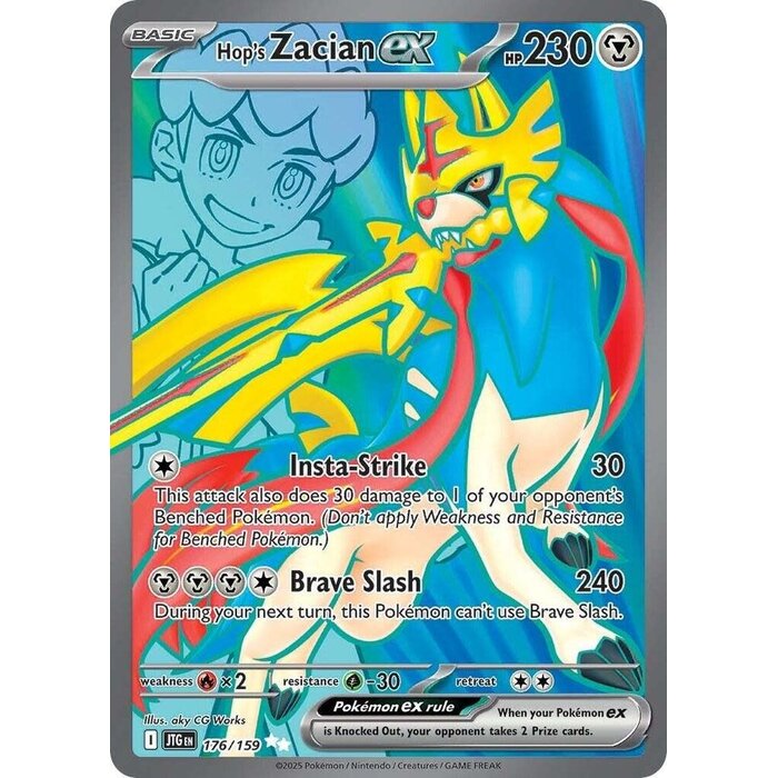 Pokemon Hop's Zacian ex (176) Lightly Played Holofoil