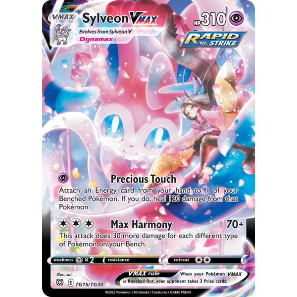 Pokemon Sylveon VMAX (TG15) Near Mint Holofoil