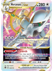 Pokemon Arceus VSTAR (123) Lightly Played Holofoil