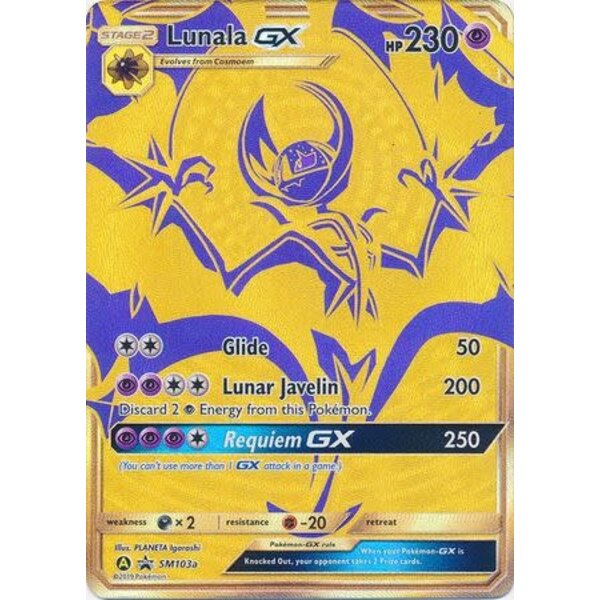 Pokemon Lunala GX (SM103a) Near Mint Holofoil