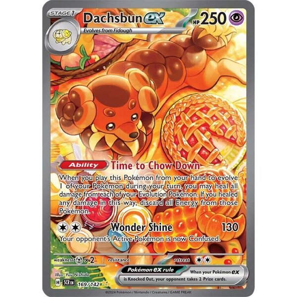 Pokemon Dachsbun EX (169) Near Mint Holofoil