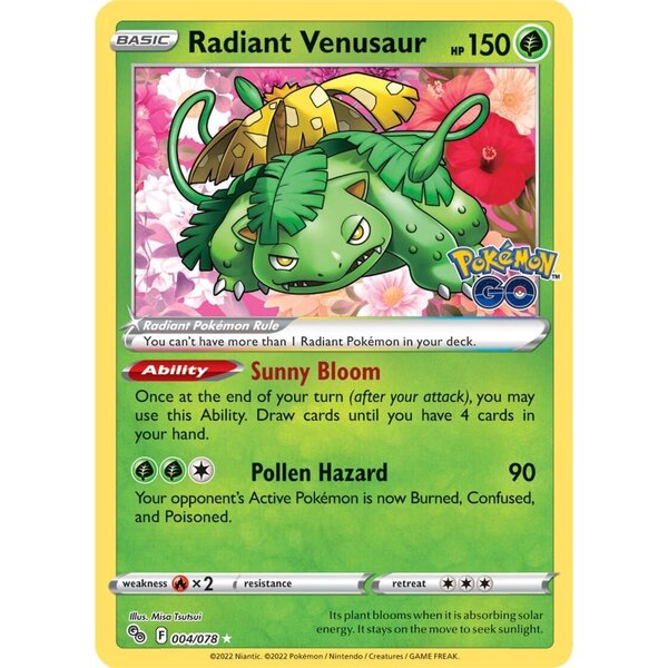 Radiant Venusaur (004) Near Mint Holofoil