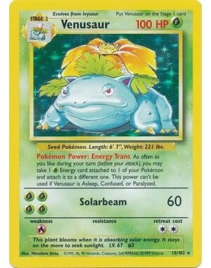 Pokemon Venusaur (015) Moderately Played Holofoil