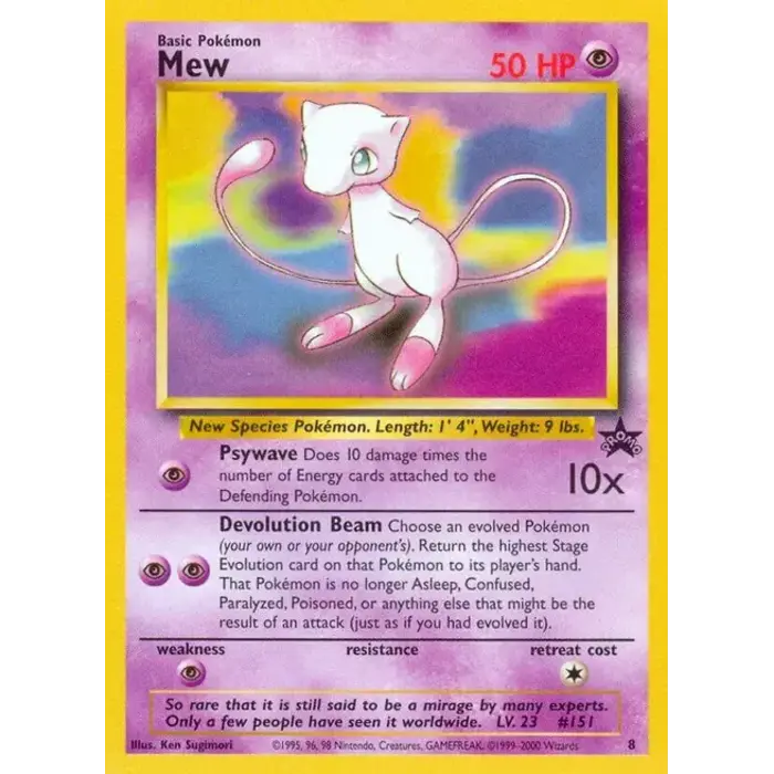 Pokemon Mew (008) Lightly Played