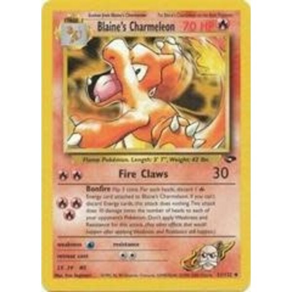 Pokemon Blaine's Charmeleon (031) UNL Moderately Played