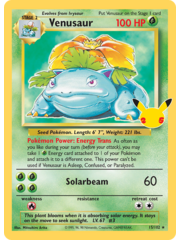 Pokemon Venusaur (015) Lightly Played Holofoil
