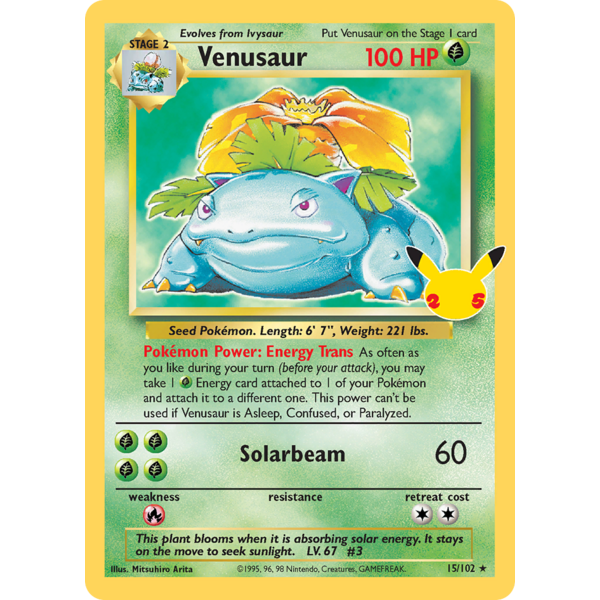 Pokemon Venusaur (015) Lightly Played Holofoil
