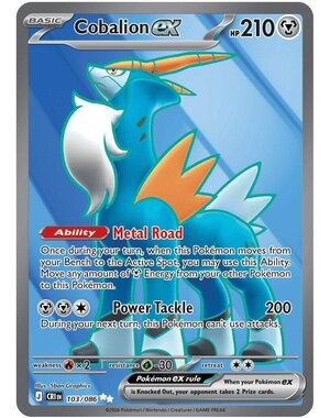 Pokemon Cobalion ex (103) Lightly Played Holofoil