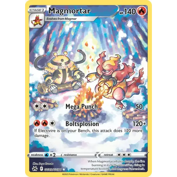Pokemon Magmortar (GG03) Lightly Played Holofoil
