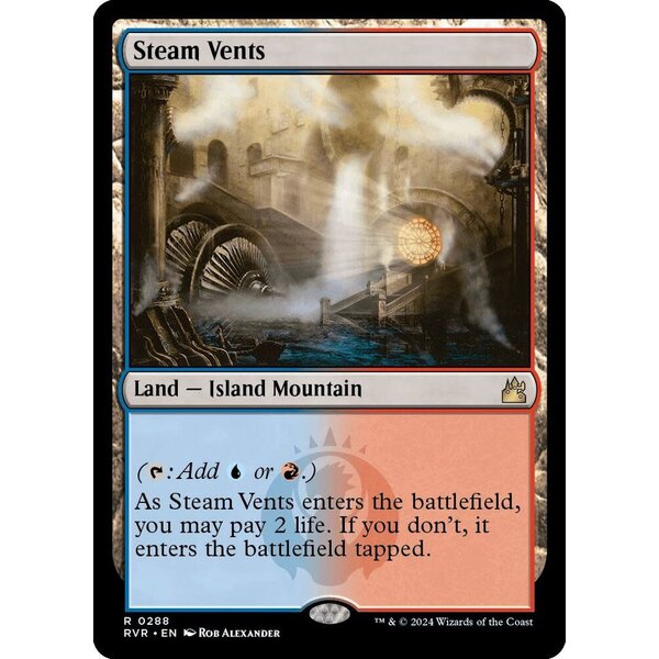 Magic: The Gathering Steam Vents (288) Lightly Played