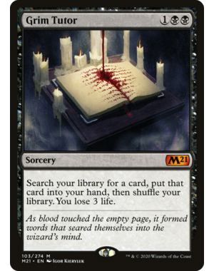 Magic: The Gathering Grim Tutor (103) Lightly Played