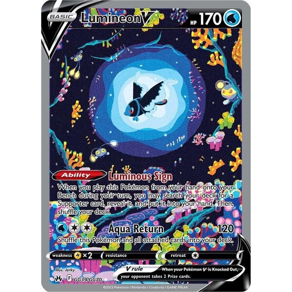 Pokemon Lumineon V (GG39) Near Mint Holofoil