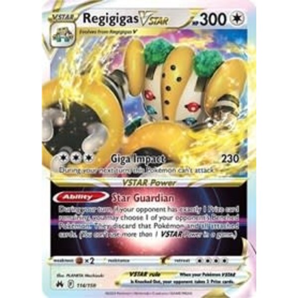 Pokemon Regigigas VSTAR (114) Lightly Played Holofoil