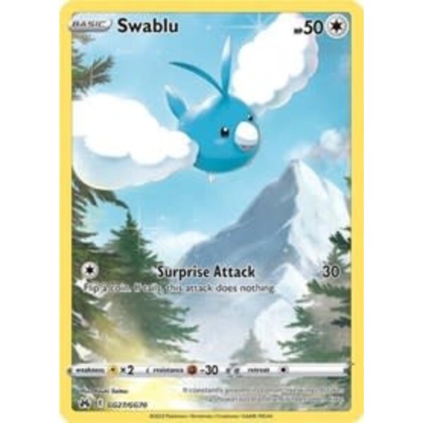 Pokemon Swablu (GG27) Lightly Played Holofoil
