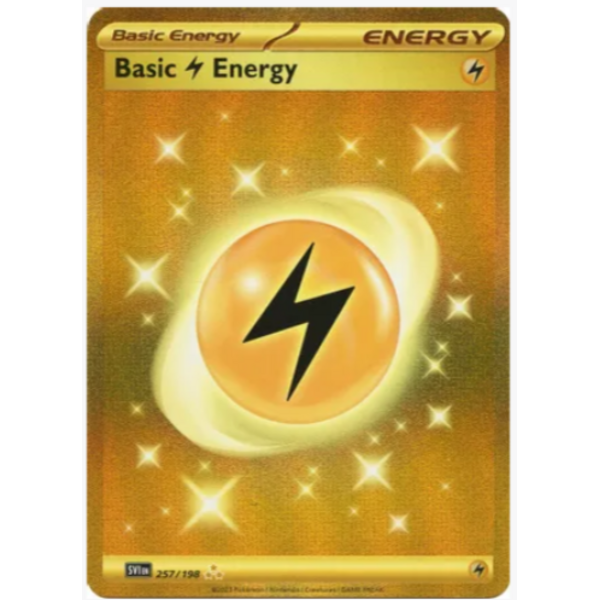 Pokemon Basic Lightning Energy (257) Lightly Played Holofoil