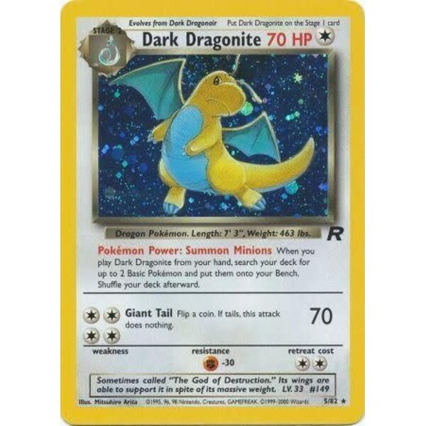Pokemon Dark Dragonite (005) UNL Lightly Played Holofoil