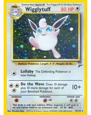 Pokemon Wigglytuff (019) Damaged Holofoil