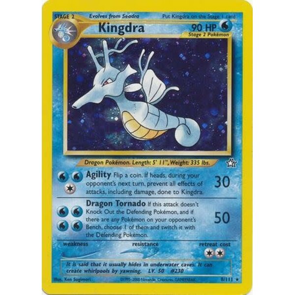 Pokemon Kingdra (008) UNL Lightly Played Holofoil