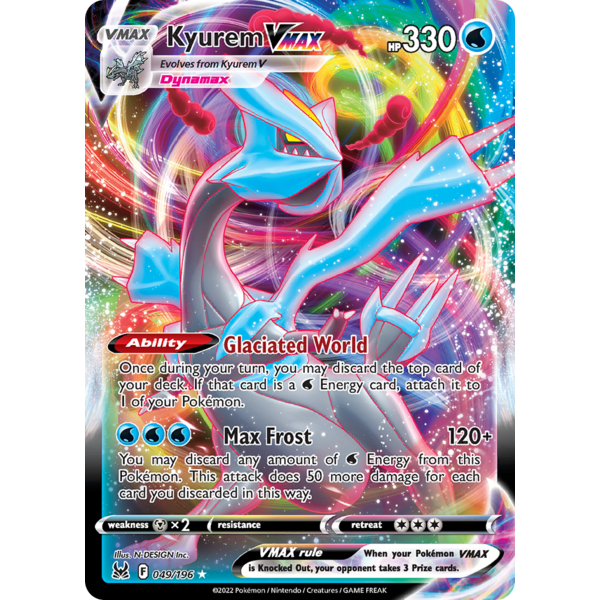 Pokemon Kyurem VMAX (049) Lightly Played Holofoil