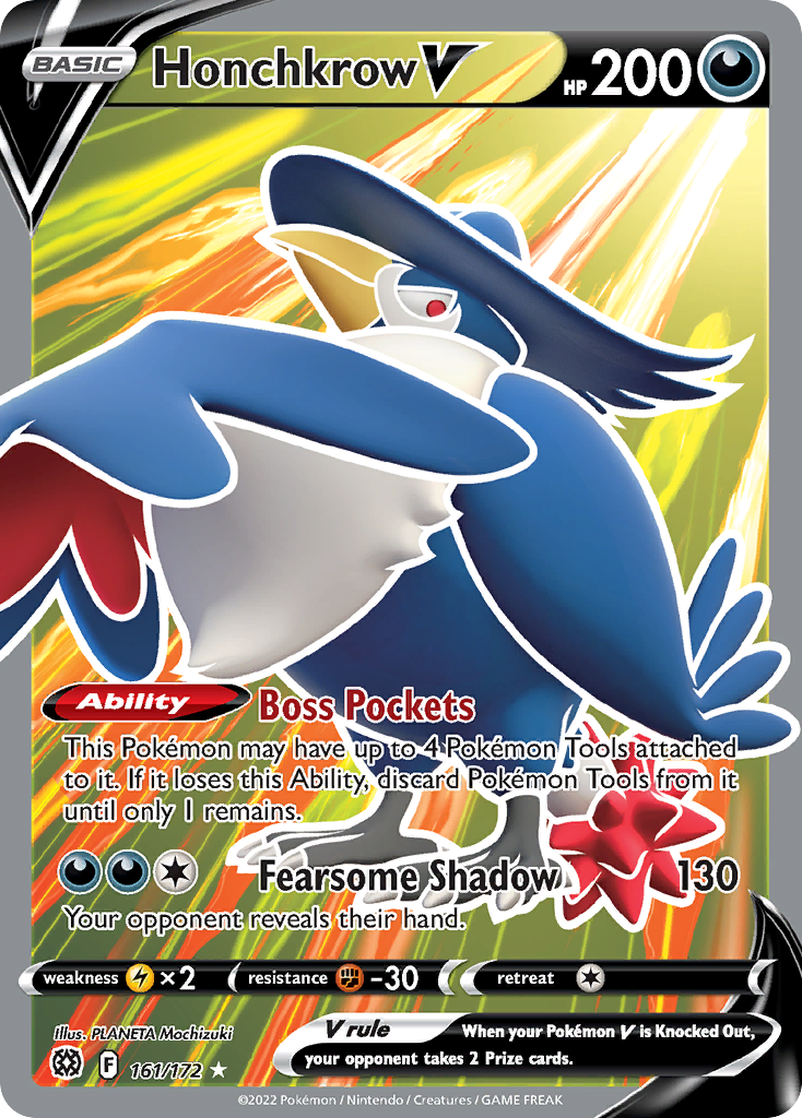 honchkrow pokemon card Trading Game Sun Moon Guardians Rising Single Card Rare 79 Pokmon Hit Points130 HP Form Pokemon Honchkrow V (Full Art)