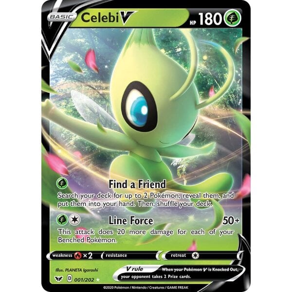 Pokemon Celebi V (001) Lightly Played Holofoil