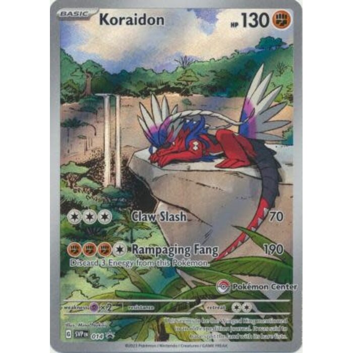 Pokemon Koraidon (Pokemon Center Exclusive) (014) Lighlty Played Holofoil