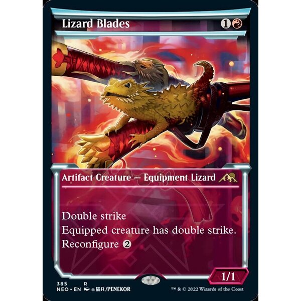 Magic: The Gathering Lizard Blades (Showcase) (385) Lightly Played