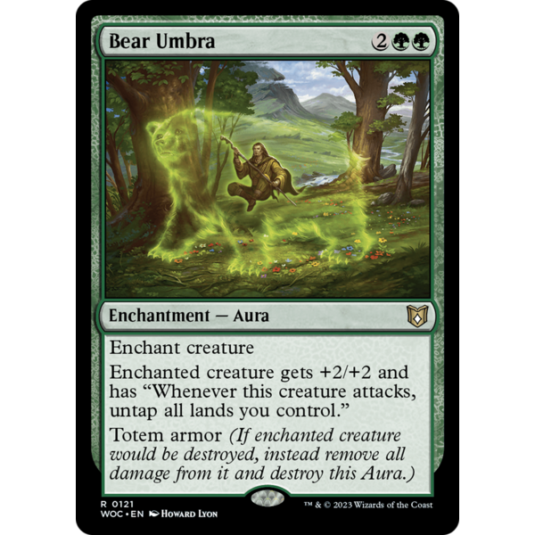 Magic: The Gathering Bear Umbra (121) Lightly Played