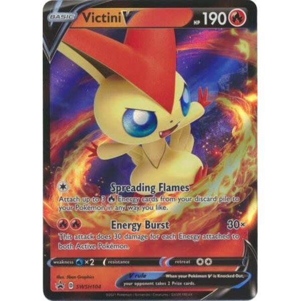Pokemon Victini V (SWSH104) Lightly Played Holofoil